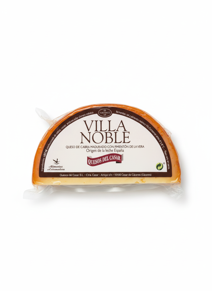 Queso de Cabra Con Pimentón Villa Noble (Extremeño)