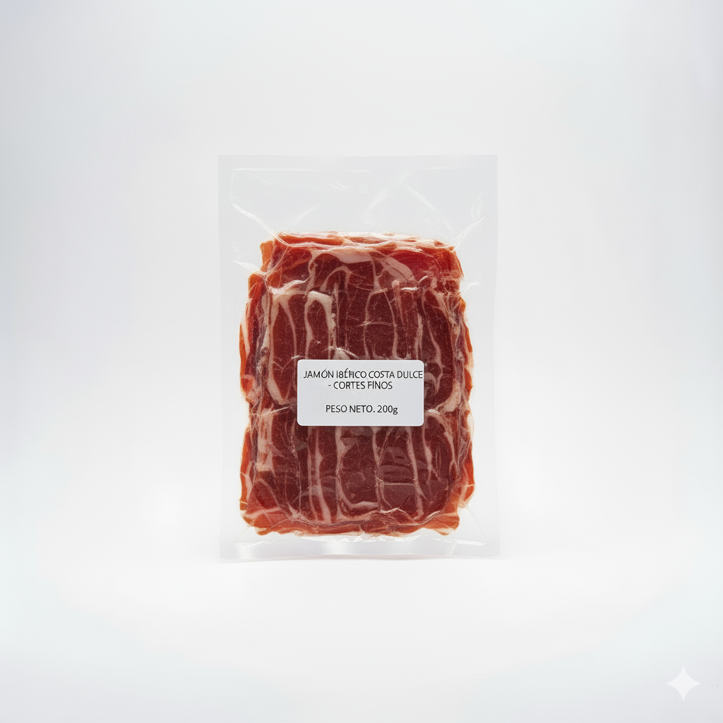 Empaque al vacio de Jamon Iberico Costa Dulce 200 gramos