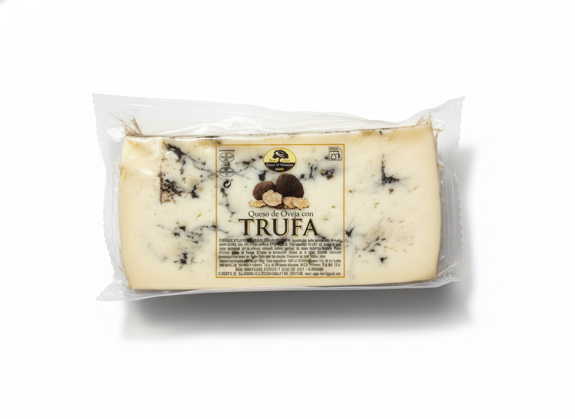 Queso de Oveja con Trufa Negra - Queso D'Miranda